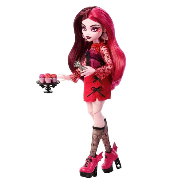 Orjinal Monster High Bebekleri Monster Garden Mysteries Gizemli Arkadaşlar Monster High Seri 4 Bebekleri Draculaura - 5