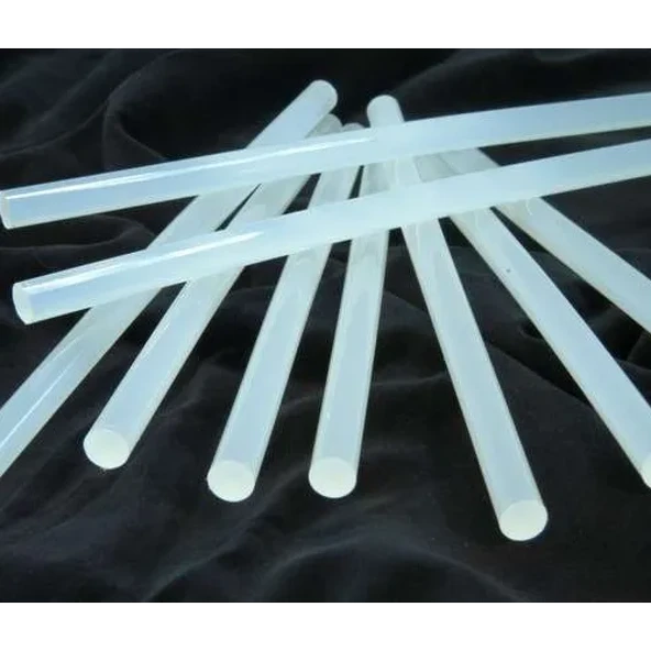 12x300mm Şeffaf Kalın Çubuk Silikon 1kg - Tamirat Ve Sızdırmazlık İçin En Kaliteli Silikon ürün görseli