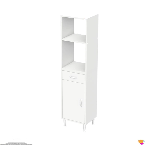 Modilayn VİO Fırın Dolabı (50x163,4x32.5 cm) Çekmeceli Kapaklı Mini/Midi Mikrodalga Mutfak Dolabı - Resim 7