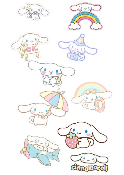 Cinnamoroll Yenilebilir Cupcake ve Pasta Resim Baskı ürün görseli 1