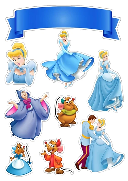 Sindirella Yenilebilir Cupcake ve Pasta Resim Baskı ürün görseli