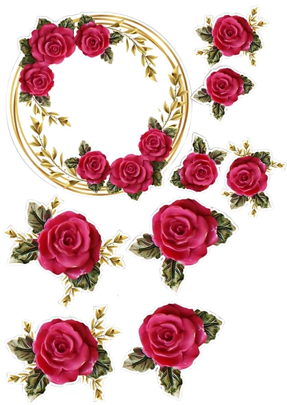 Çiçek Yenilebilir Cupcake ve Pasta Resim Baskı ürün görseli