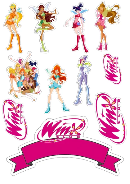 Winx Yenilebilir Cupcake ve Pasta Resim Baskı ürün görseli