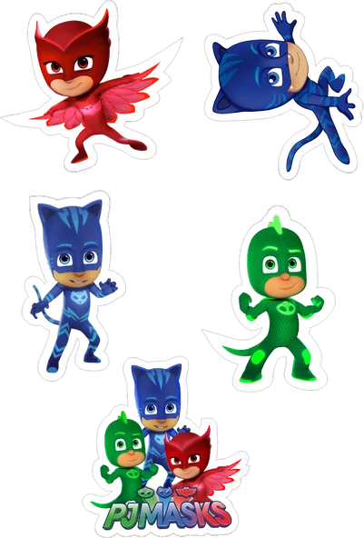 Pjmask Yenilebilir Cupcake ve Pasta Resim Baskı ürün görseli 1