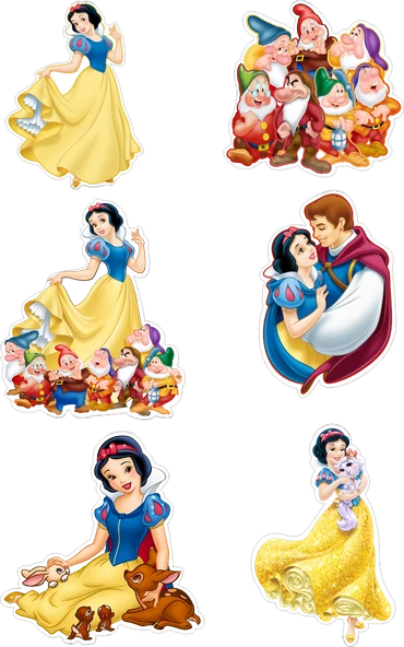 Pamuk Prenses Yenilebilir Cupcake ve Pasta Resim Baskı ürün görseli