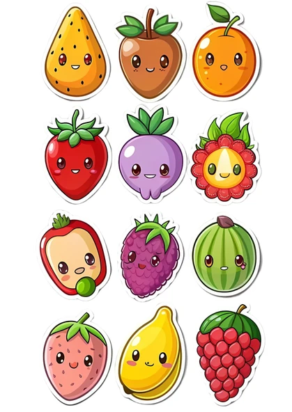 Meyve Yenilebilir Cupcake ve Pasta Resim Baskı ürün görseli