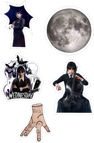 Wednesday Yenilebilir Cupcake ve Pasta Resim Baskı ürün görseli