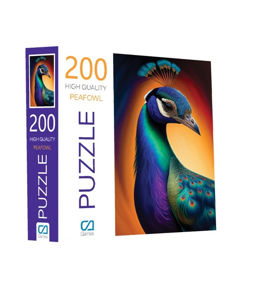 Tavus Kuşu Puzzle 200 Parça