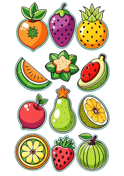 Meyve Yenilebilir Cupcake ve Pasta Resim Baskı ürün görseli