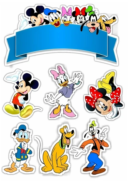 Disney Yenilebilir Cupcake ve Pasta Resim Baskı ürün görseli