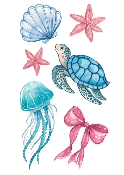 Deniz Yenilebilir Cupcake ve Pasta Resim Baskı ürün görseli