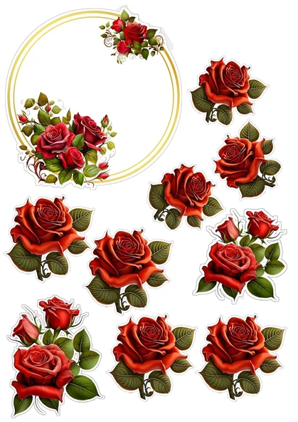 Çiçek Yenilebilir Cupcake ve Pasta Resim Baskı ürün görseli