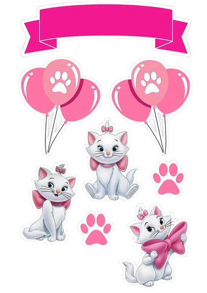 Kedi Yenilebilir Cupcake ve Pasta Resim Baskı ürün görseli