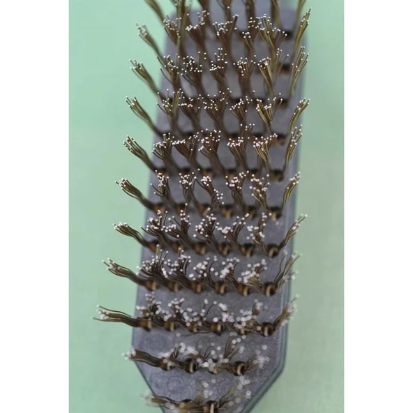 BUFFER® Metal Tel Fırça Plastik Saplı Pas Kir Sökme Temizleme Fırçası - Resim 7