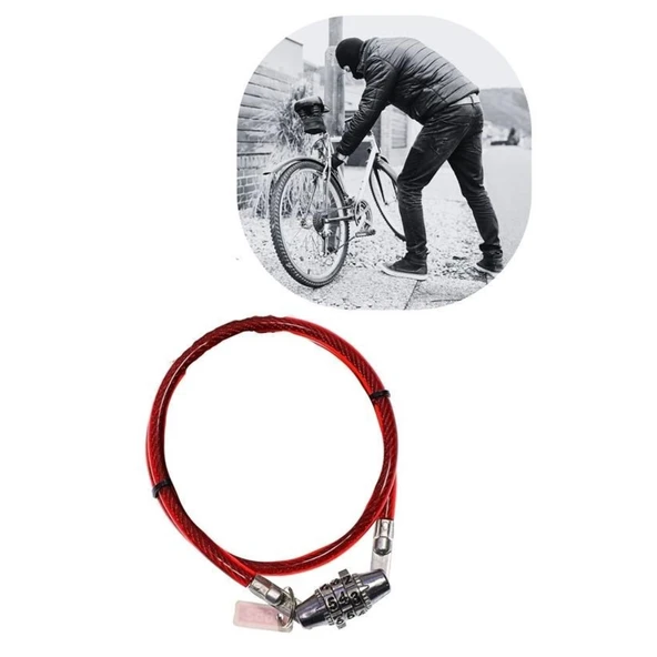 BUFFER® Şifreli Pratik ve Sağlam Bisiklet Kilidi - 2