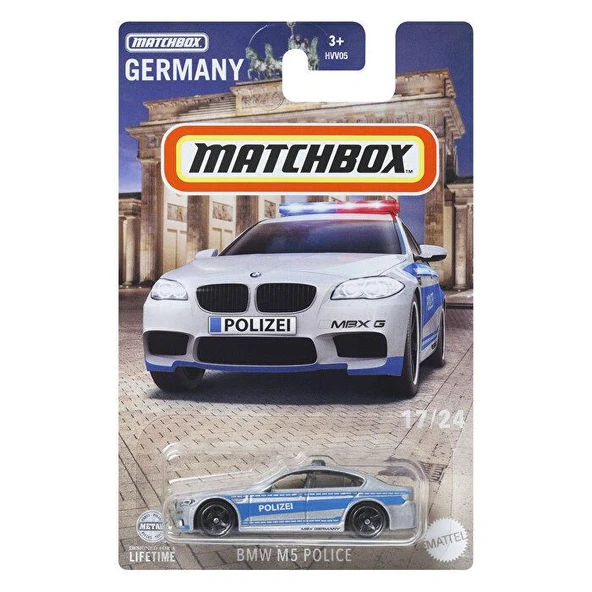 Matchbox Germany Edition BMW M5 Police  HVV05 HVV38 ürün görseli