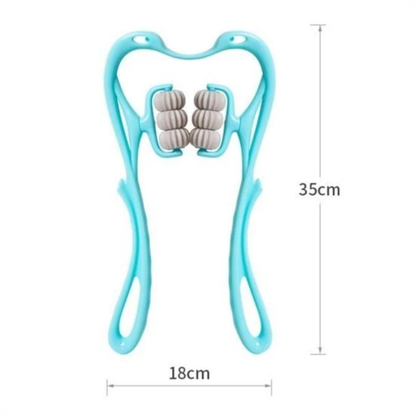 BUFFER® Çok Fonksiyonlu Manuel Altı Tekerlekli Boyun Masaj Aleti - 4