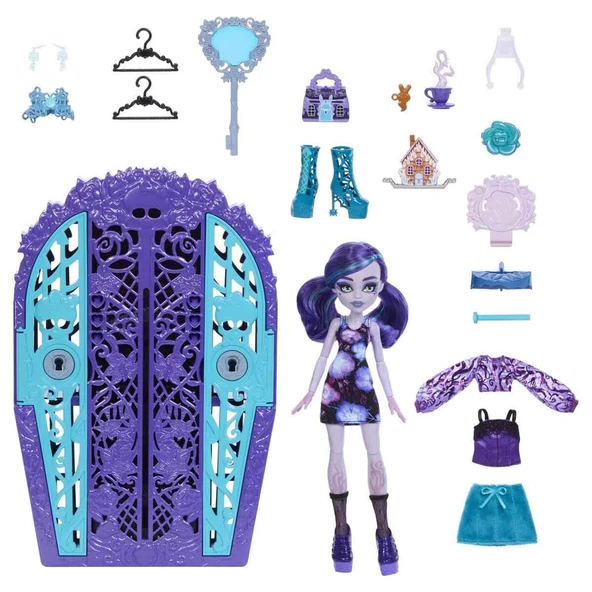 Orjinal Monster High Bebekleri Monster Garden Mysteries Gizemli Arkadaşlar Monster High Seri 4 Bebekleri Twyla - Resim 2