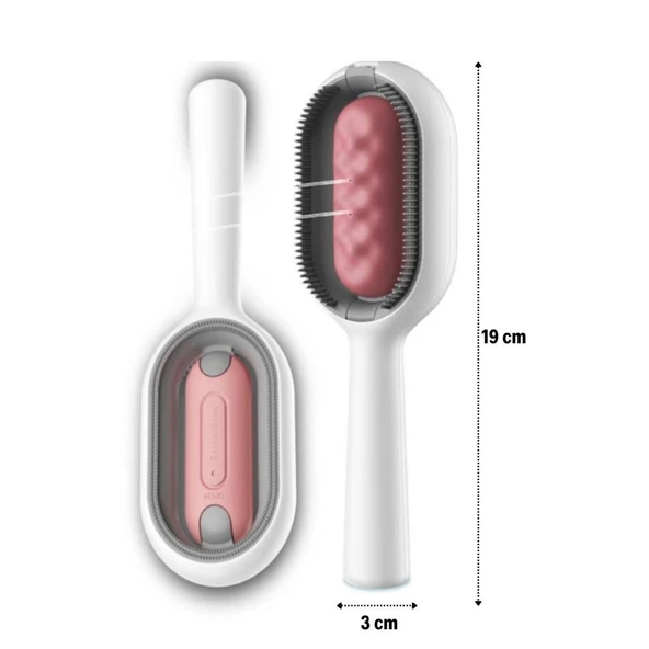 BUFFER® Su Hazneli Kedi ve Köpek Tüyü Toplamama Fırçası Su Hazneli Pet Tarağı - 4