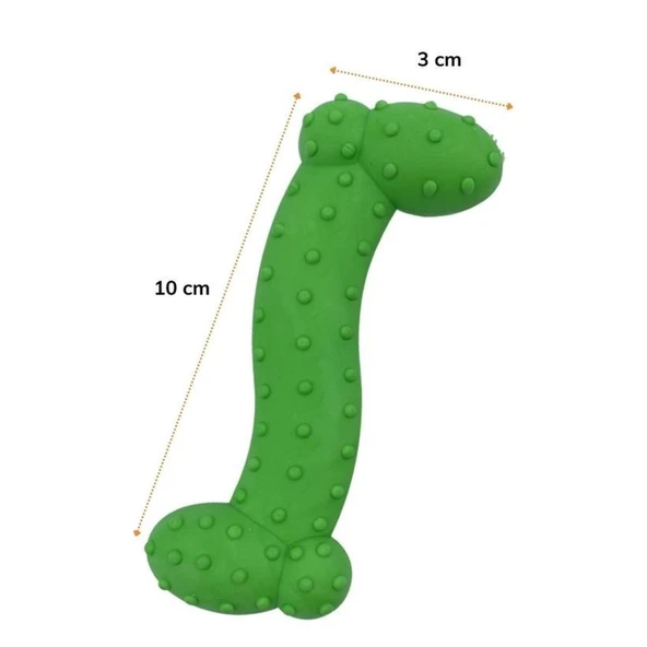 BUFFER® Tiny Kemik Oyuncağı Tırtıklı Yüzey Küçük Kemik Plastik Köpek Oyuncağı - 6