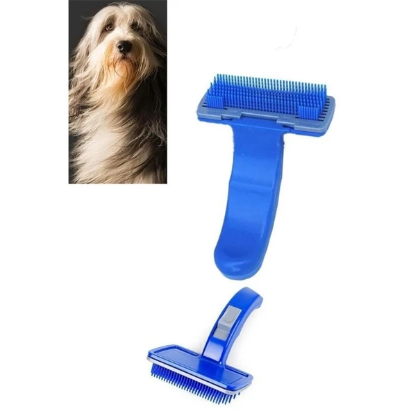 BUFFER® Kendini Temizleyen Kedi Köpek Tüy Bakım Tarağı Tüy Alıcı Tarak - 5