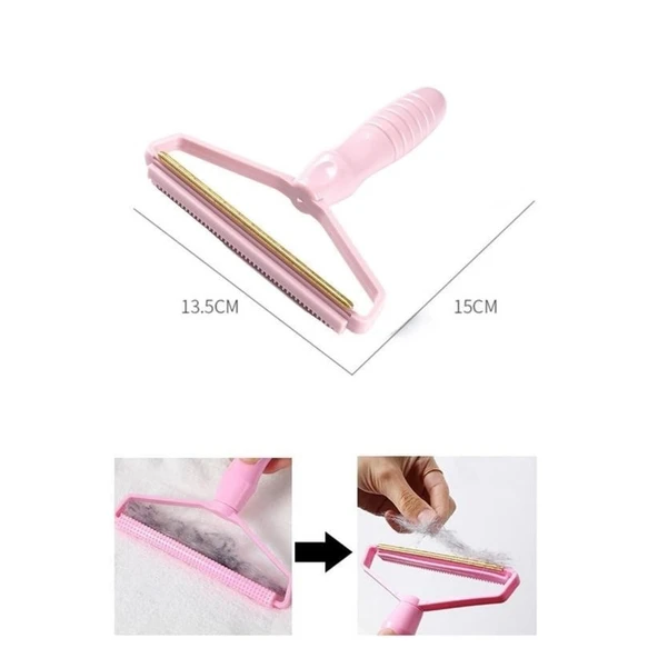BUFFER® Çift Taraflı Elbise Kazak Plastik Kumaş Tüy Alma ve Tiftik Temizleyici Toplayıcı Taşınabilir - 4