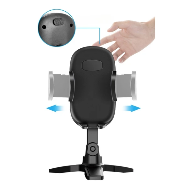 BUFFER® Masaüstü Telefon Standı 360 Derece Dönebilen Başlıklı Ayaklı Telefon Tripodu - 8