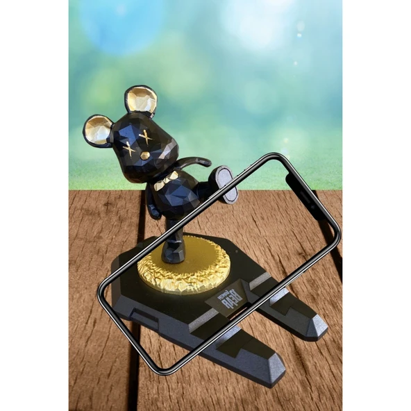 BUFFER® Ayıcıklı Telefon ve Tablet Standı Masa Üstü Telefon ve Tablet Tutucu Aparatı - 7