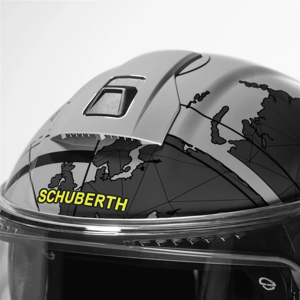 SCHUBERTH C5 GLOBE GREY ÇENE AÇILIR MOTOSİKLET KASKI - Resim 5
