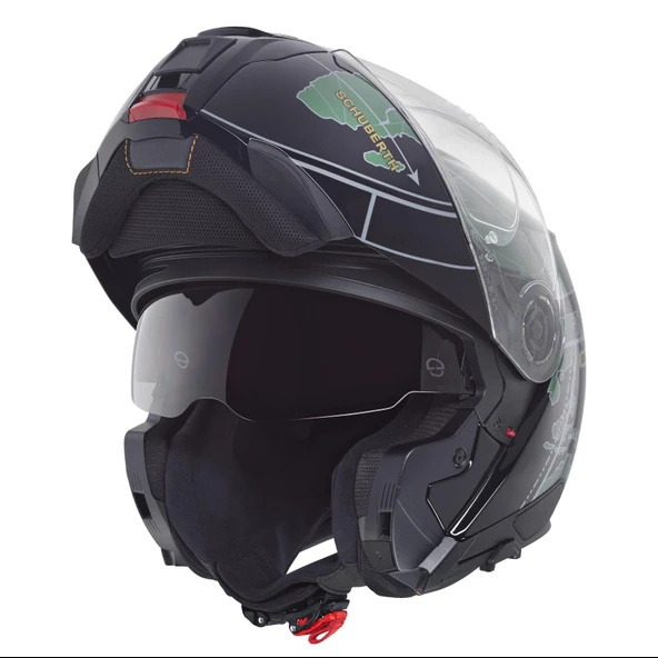 SCHUBERTH C5 GLOBE GREEN ÇENE AÇILIR MOTOSİKLET KASKI - Resim 5