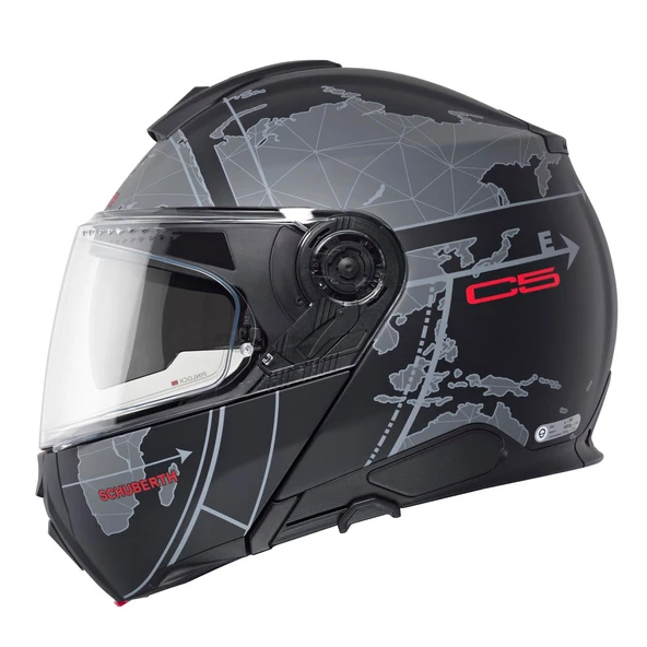 SCHUBERTH C5 GLOBE BLACK  ÇENE AÇILIR MOTOSİKLET KASKI ürün görseli