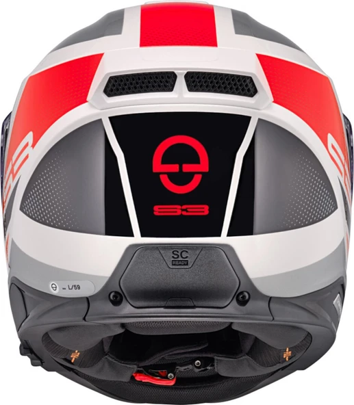 SCHUBERTH S3 DAYTONA RED  KAPALI MOTOSİKLET KASKI - Resim 4