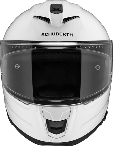 SCHUBERTH S3 GLOSSY WHITE  KAPALI MOTOSİKLET KASKI - Resim 3
