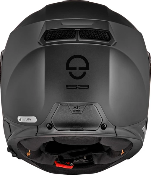 SCHUBERTH S3 MATT BLACK KAPALI MOTOSİKLET KASKI - Resim 4