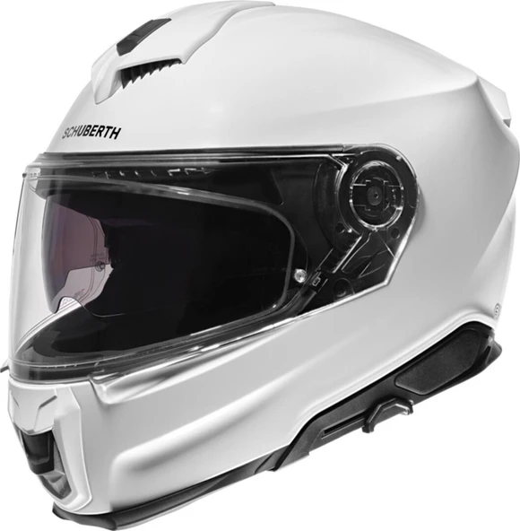 SCHUBERTH S3 GLOSSY WHITE  KAPALI MOTOSİKLET KASKI - Resim 2