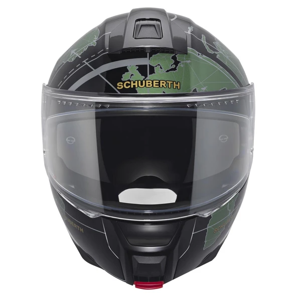 SCHUBERTH C5 GLOBE GREEN ÇENE AÇILIR MOTOSİKLET KASKI - Resim 2