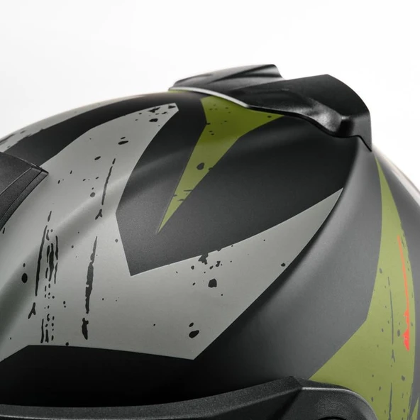 SCHUBERTH E2 EXPLORER GREEN ÇENE AÇILIR SİPERLİKLİ MOTOSİKLET KASKI - Resim 3
