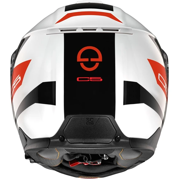 SCHUBERTH C5 ECLIPSE RED ÇENE AÇILIR MOTOSİKLET KASKI - Resim 2