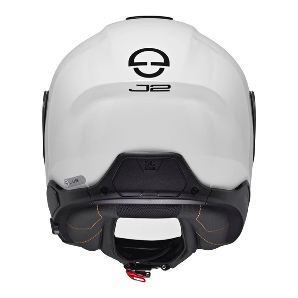 Schuberth J2 Glossy White Kask - Resim 3