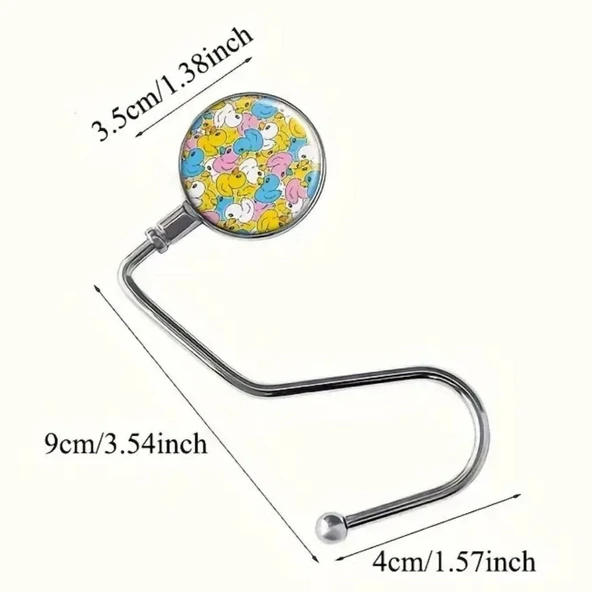 BUFFER® Masaya Takılabilen Çanta Askısı Çanta Tipi Pratik Metal Çanta Kanca - 5