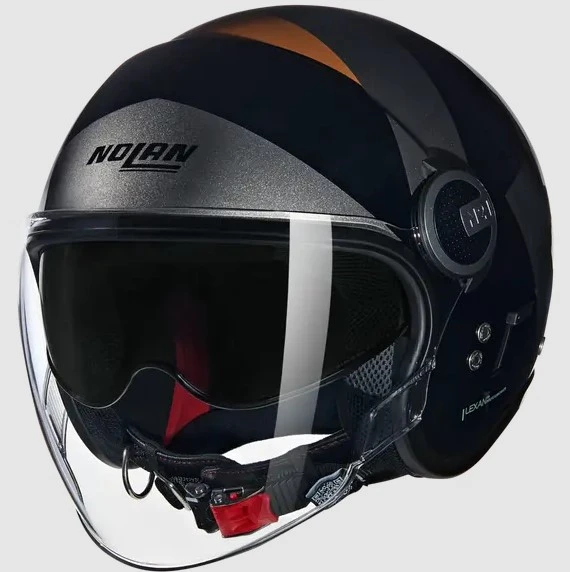 NOLAN N21 VISOR 06 TANGENTE 352 CAMLI YARIM KASK - Resim 4