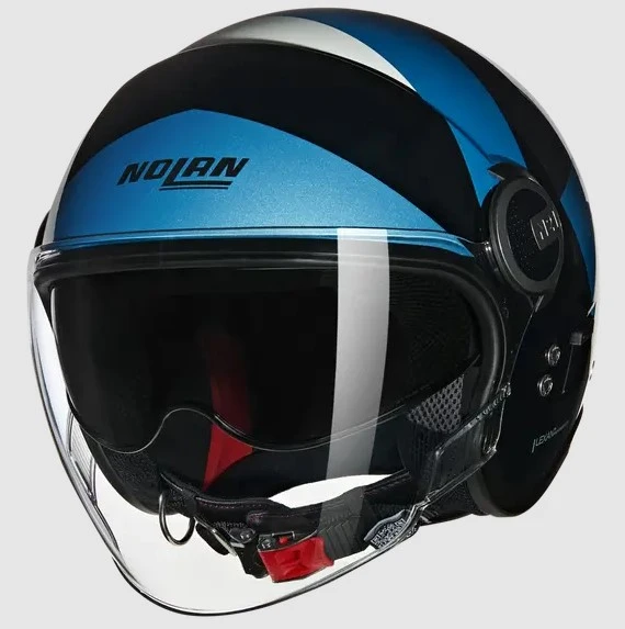 NOLAN N21 VISOR 06 TANGENTE 353 CAMLI YARIM KASK - Resim 3