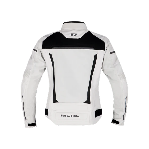 RICHA AIRSTORM MOTOSİKLET SU GEÇİRMEZ KORUMALI BAYAN MONT GRİ - Resim 2