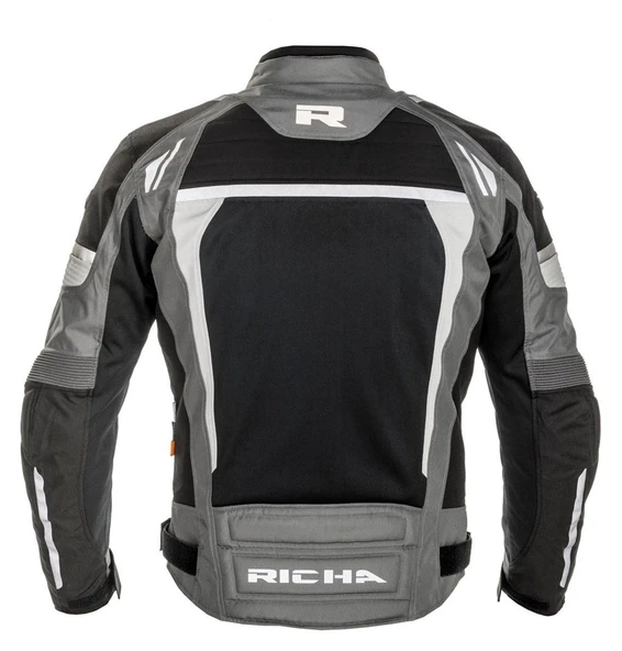 RICHA AIRSTREAM-X MOTOSİKLET SU GEÇİRMEZ TEKSTİL MONT TİTANYUM BEJ - Resim 2