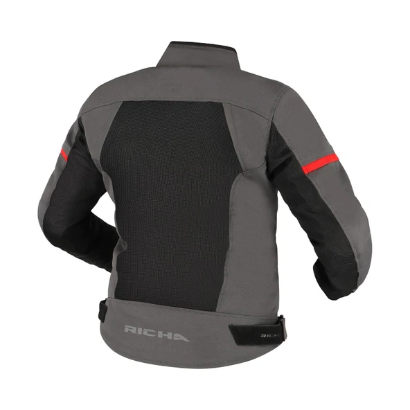 RICHA AUYAN MOTOSİKLET SU GEÇİRMEZ MONT GRİ - Resim 2