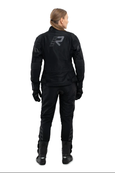 Rukka Airgobina Kadın Motosiklet Ceketi Siyah - Resim 4