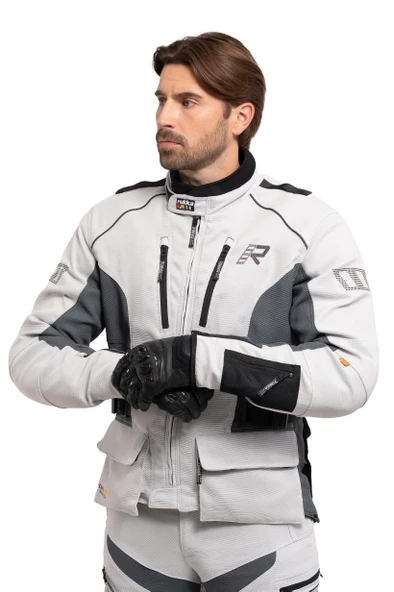 Rukka Airtacama Ceket - Gri Beyaz - Resim 3