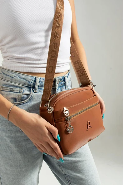 Kadın Postacı Çanta 23*18 Cm Çapraz Askılı Omuz Çantası Mega Bag Günlük Kullanıma Uygun - Resim 5