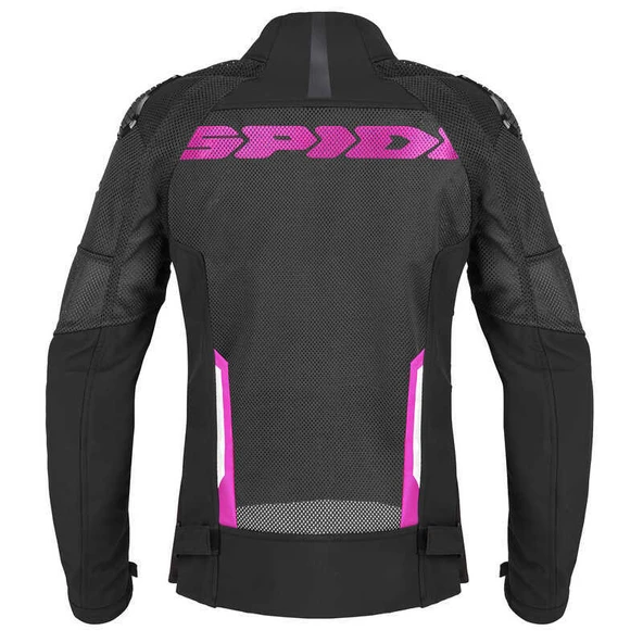 SPIDI RACE WARRIOR 2 NET LADY YAZLIK CEKET SİYAH FUŞYA - Resim 2