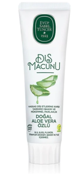 Eyüp Sabri TuncerDoğal Aloe Vera Özlü Diş Macunu 90 ml ürün görseli